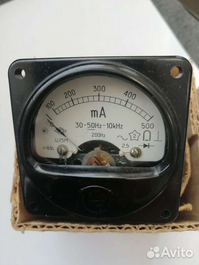 Миллиамперметр (Вольтметр) ц25м СССР, новый