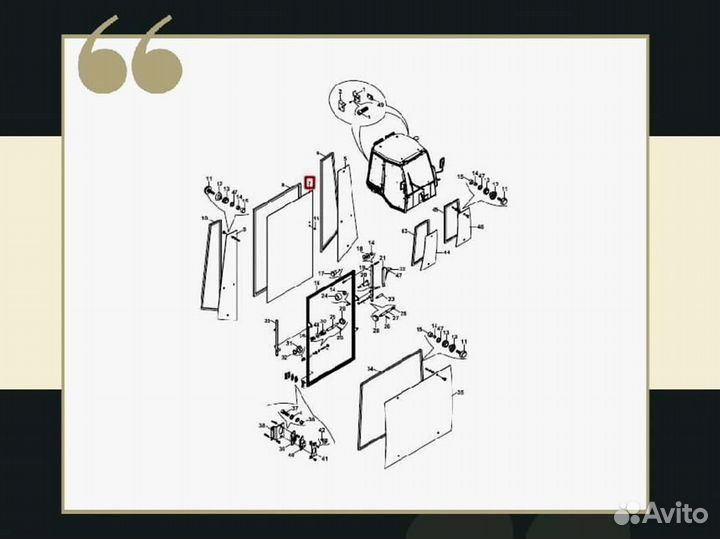 Стекло заднее Hidromek