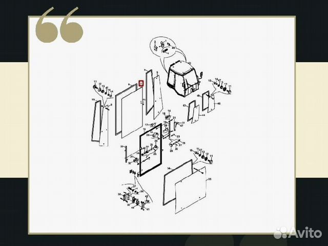 Стекло заднее Hidromek