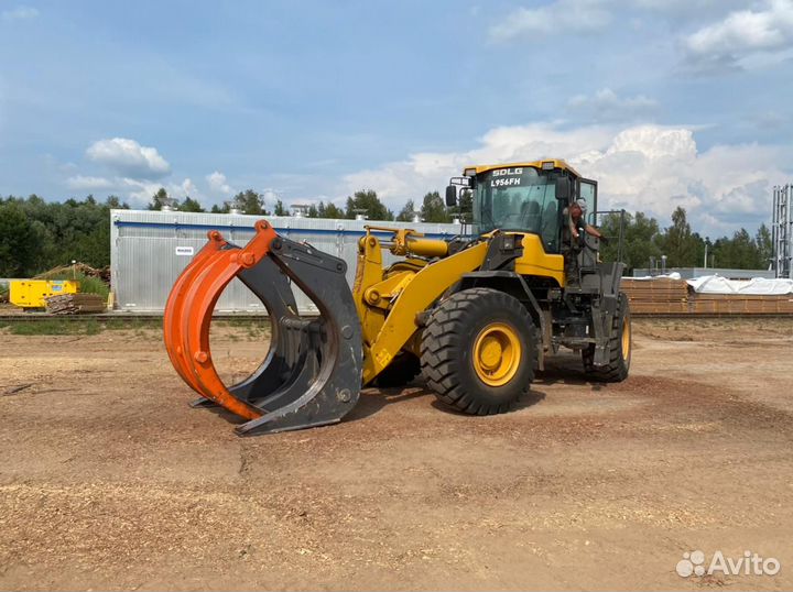 Бревнозахват усиленный на фронтальный погрузчик