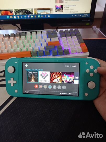 Nintendo switch lite прошитая с играми