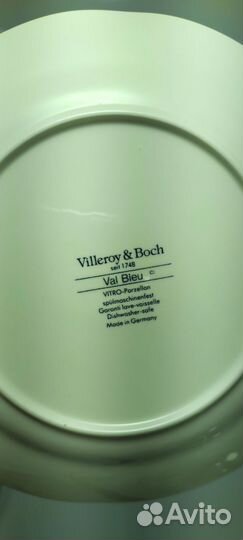 Тарелка VAL blue от Villeroy & Boch фарфор Д3788 Б