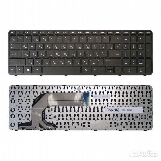 Клавиатура HP Pavilion 17-E Черная, с черной рамк