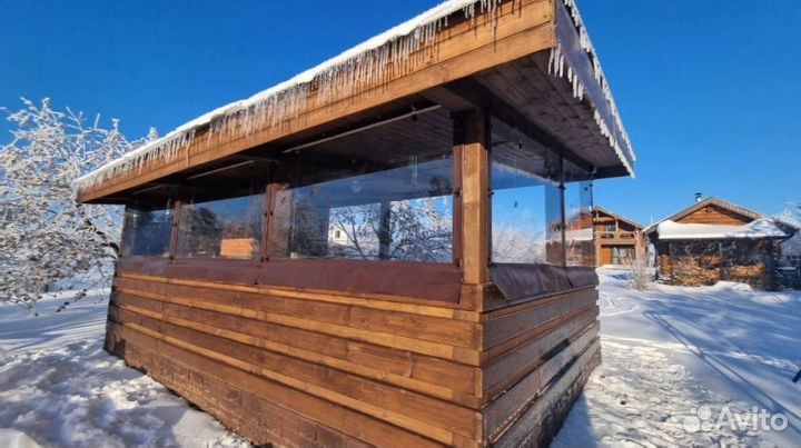 Мягкие стекла окна / разные виды креплений