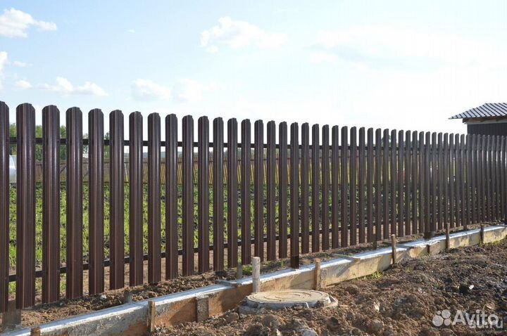 Штакетник / Евроштакетник М-образный