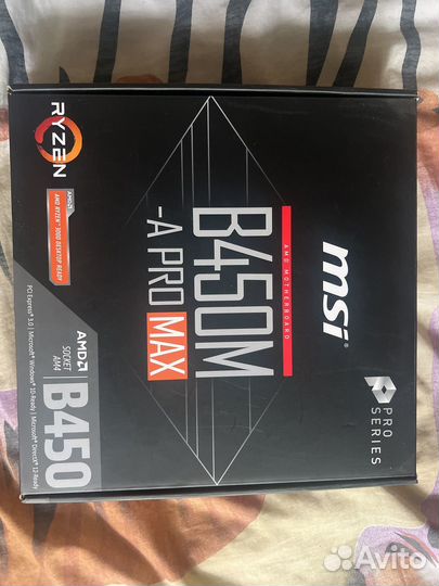 Материнская плата B450M A PRO MAX