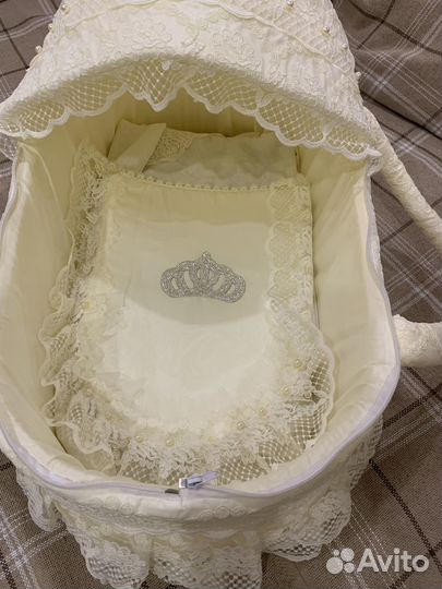 Жемчужная сумка переноска детская на выписку