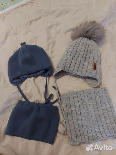 Комплект шапка и шарф для мальчика