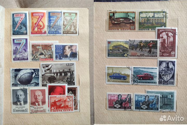 Отличный подарок Марки СССР в альбоме 1940-60