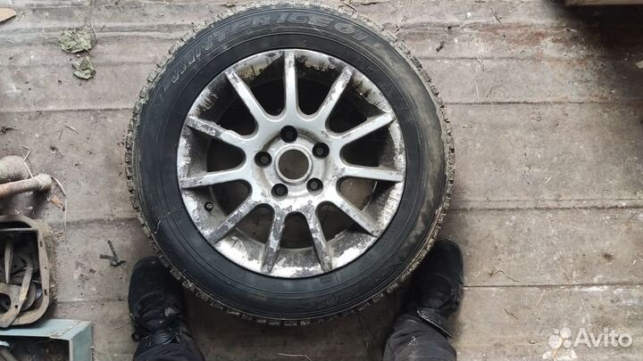 Диски с покрышками 5x114.3 R15 dunlop 195/65/R15