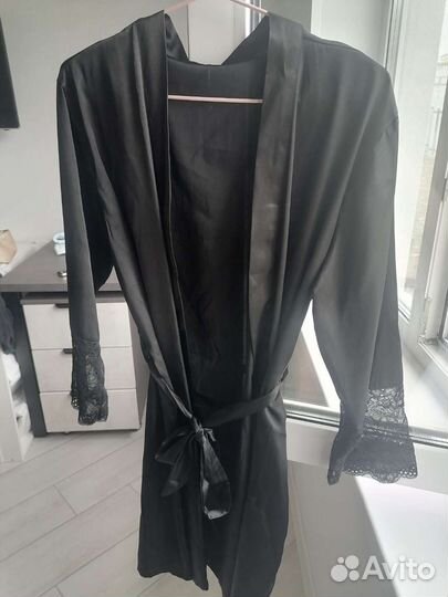 Халат женский шелковый