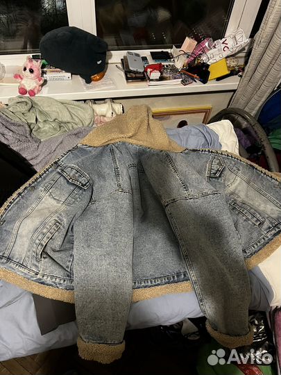 Джинсовая куртка утепленная