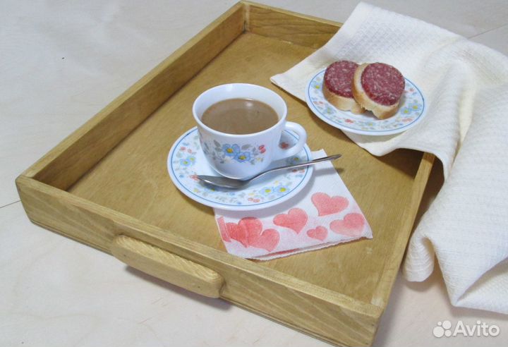 Набор подносов деревянных сервировочных