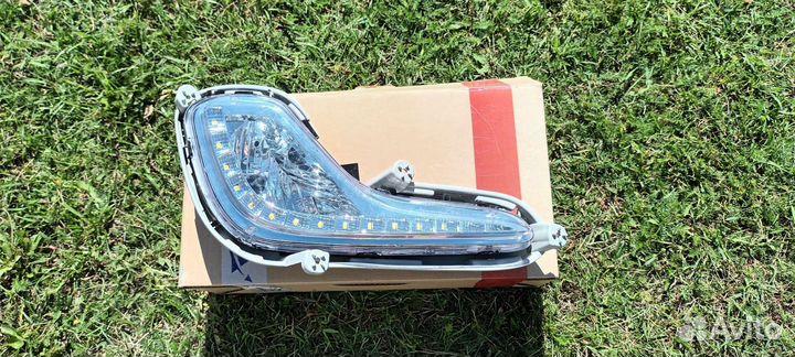 Противотуманная фара на Hyundai Solaris правая