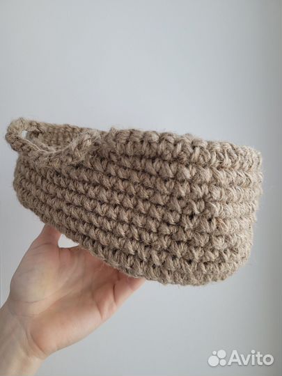 Люлька для куклы из джута