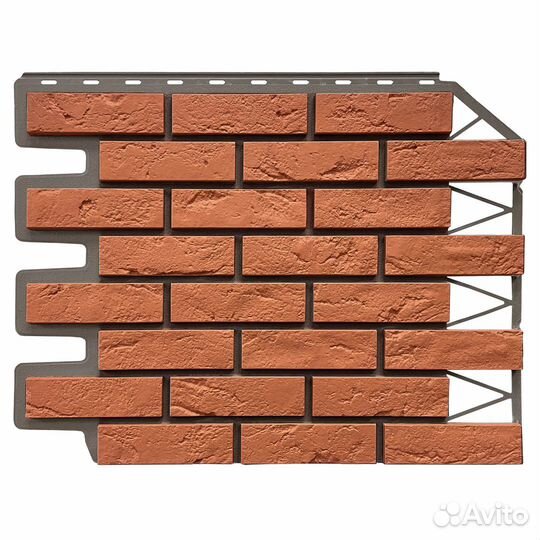 Фасадные панели Фасайдинг Дачный Кирпич Баварский Терракотовый