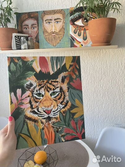 Картина акрилом на холсте