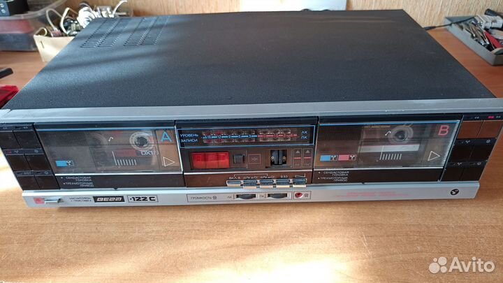 Дека Вега-122с 2х кассетная