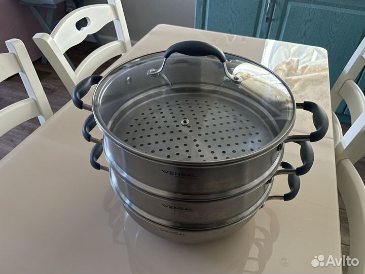 Пароварка, мантоварка Vensal из нержавеющей стали