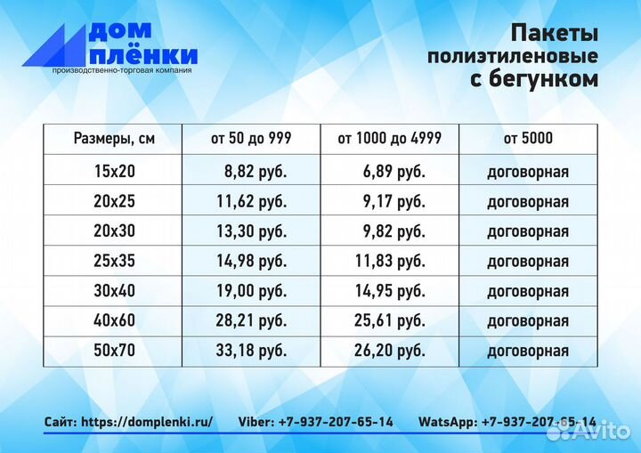 Пакет полиэтиленовый с замком 30*40 см