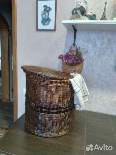 Корзина плетеная большая