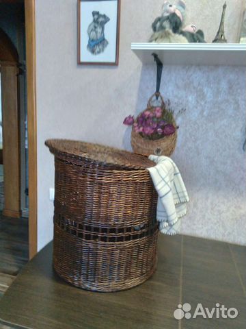 Корзина плетеная большая
