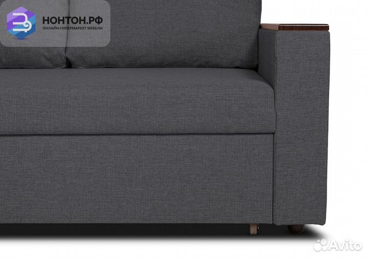 Диван угловой дельфин Тайлер темно-серый