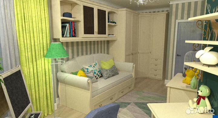 Дизайн проект детской