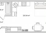 Квартира-студия, 27,9 м², 10/21 эт.