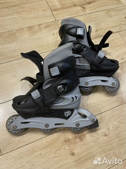 Роликовые коньки детские раздвижные 30-33