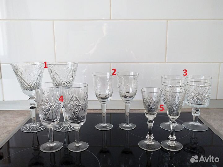Бокалы фужеры хрусталь СССР