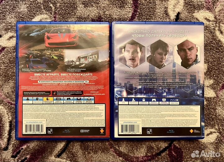 Игры Driveclub (Специальное издание) и Detroit