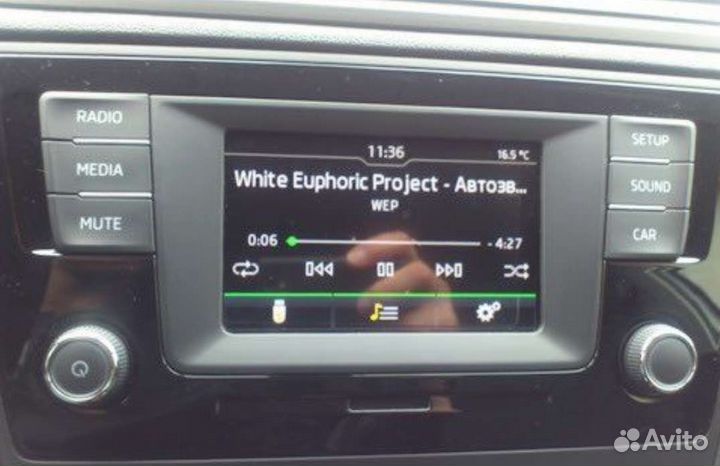 Магнитола на skoda Octavia a7 2016 штатная