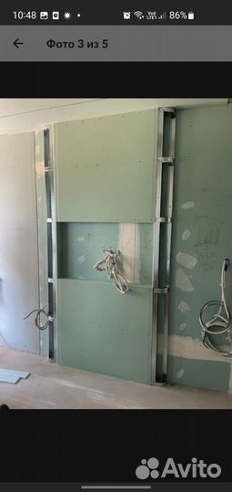 Монтаж гкл любой сложности.Возведение перегородок