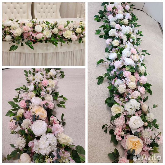 Цветы на свадебный стол