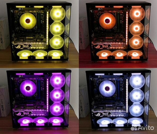 Кулер 120 мм RGB 6 шт. Система охлаждения