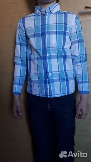 Рубашка для мальчика длинным рукавом,р. 104