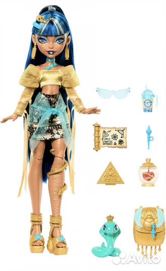 Monster High Cleo De Nile Doll in Golden Blous