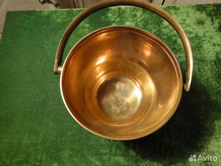 Ведро для льда Старая Индия Латунь Бронза Эмали