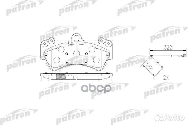 Колодки тормозные дисковые передн porsche: caye