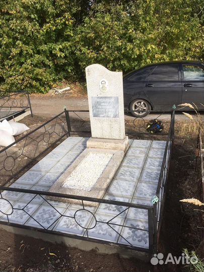 Облицовка могил плиткой