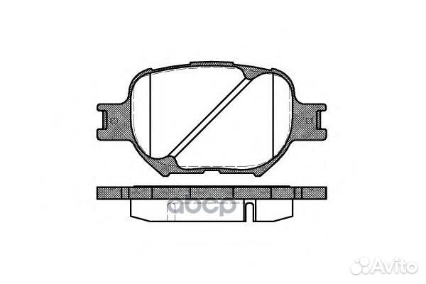 742 00 FDB1528 колодки дисковые п Toyota Coro