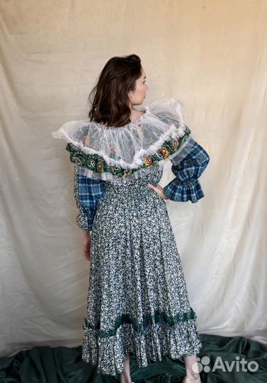 Платье пэчворк русский стиль