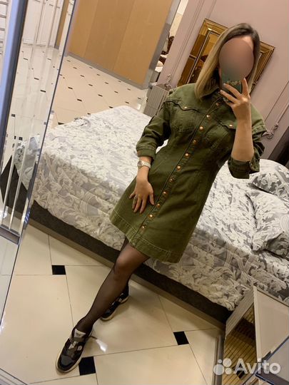 Джинсовое платье женское zara