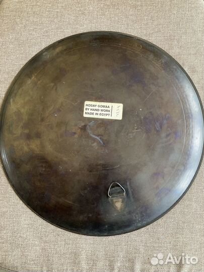 Тарелка декоративная латунная