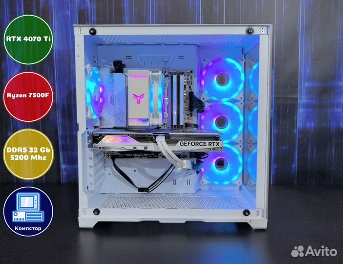 Сборки игровых пк AMD7500F-RTX4070Ti-32DDR5-DWF890521467-B650