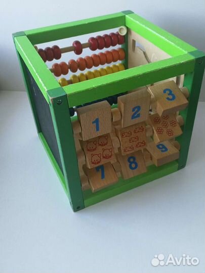 Логический куб деревянные игрушки