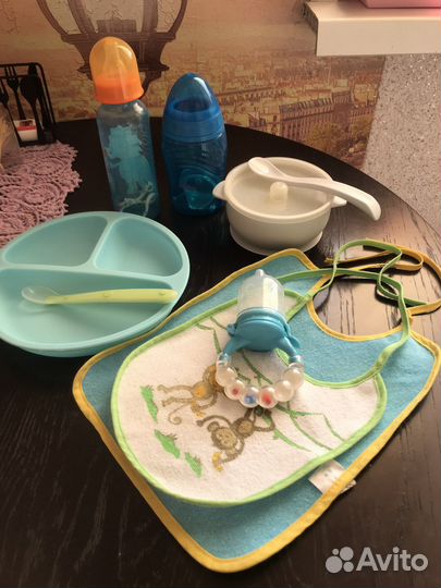 Детская посуда для кормления силиконовая