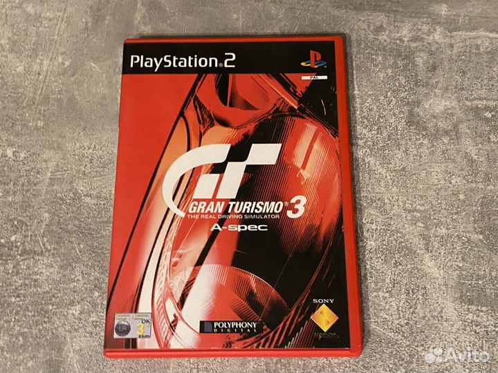 Gran Turismo 3 A-Spec Sony PS2 Pal лицензия