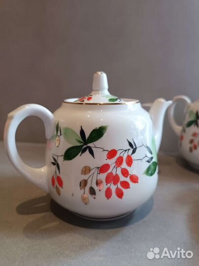 Чайный сервиз барбарис (Кизил) СССР